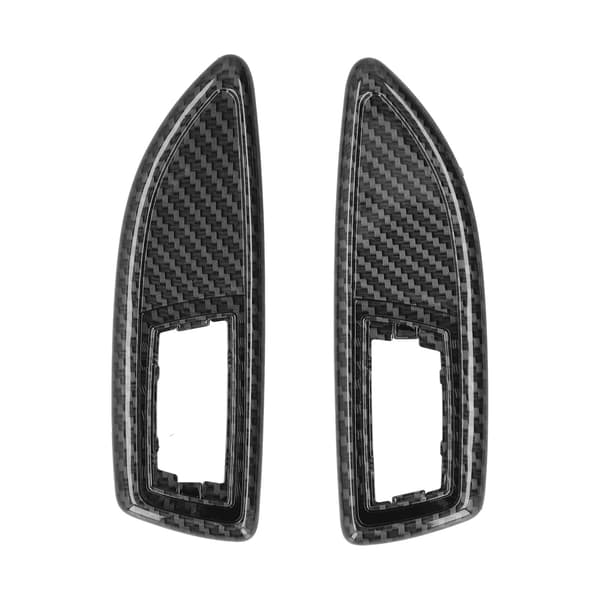 2 stk Sideblinklys Repeater Ramme Sett Bil Tilpasninger Utskifting for Vauxhall Corsa D Serie 2006‑2014 Karbonfiber Stil