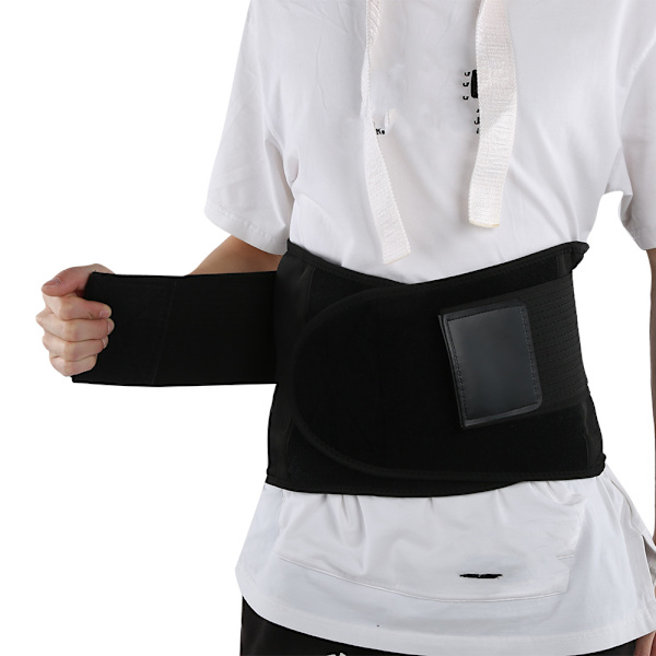 Andningsbart Träningsbälte med Mesh för Stöd, Fitness, Midjeträning, Gym för Både Män och Kvinnor, Svart