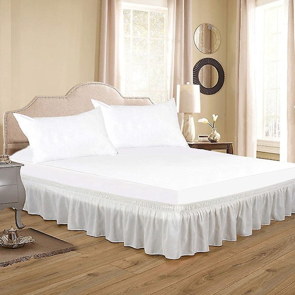 Elastic Band Bed Skirt, Easy to Put On and Take Off, 135*200+38cm