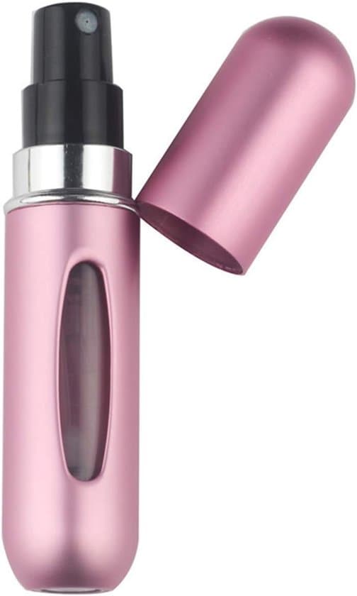 Sett med 3 – Mini Parfymeflasker – Parfymespray – Påfyllbare – 5 ml – Blå, Sølv, Rosa