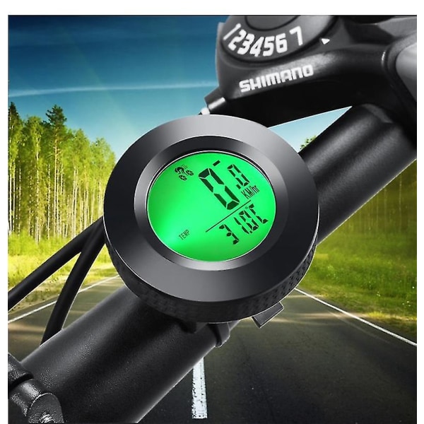Waterproof wireless speedometer with 3-color backlight