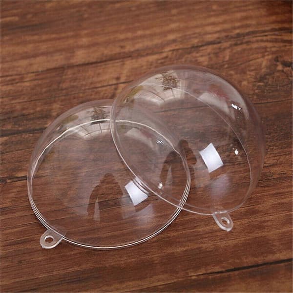 30 stk. runde gjennomsiktige plastkuler, klare plastpyntekuler til bryllup