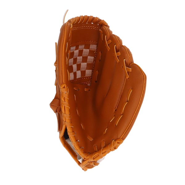 Sport Baseball Handskar PVC Brun Baseball Pitcher Mitt för barn Vuxenträning utomhus 12.5in