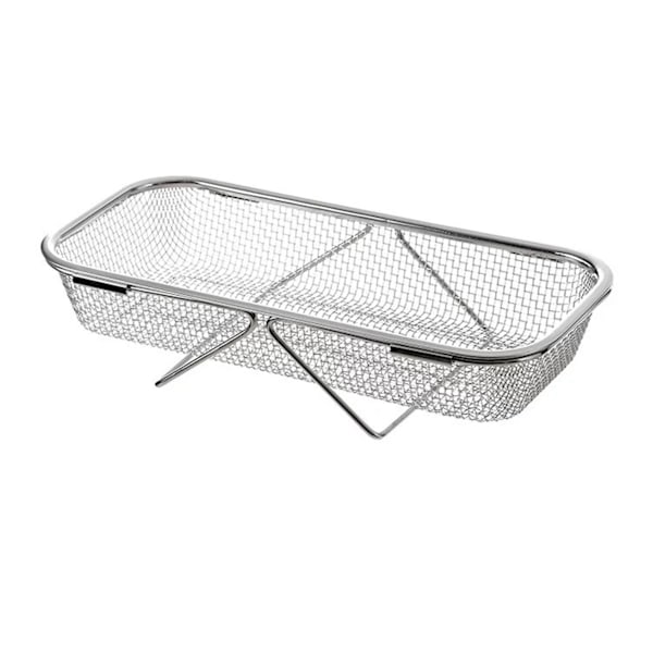 Utdragbart diskställ i rostfritt stål, expanderbart diskställ för diskho, hushållsbruk, S 31x12.5cm