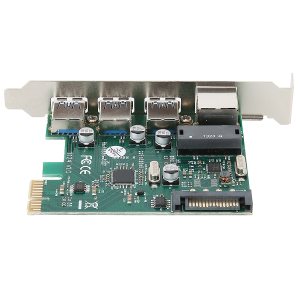 ST610 PCI E erittäin nopea USB 3.0 Giga RJ45 -verkkokortin laajennuskortti