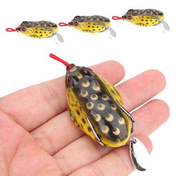 3 stk. Paljett Myk Silikon Lokkemiddel Kunstig Simulering Livaktig Agn Fiskeredskap 5,5 cm/13 g 3#