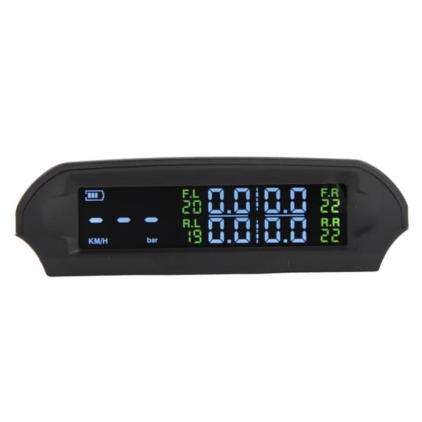 Däcktrycksövervakningssystem LCD-display Trådlös Solenergi TPMS för Bil Husbil Trailer Lastbil SUV Pickup