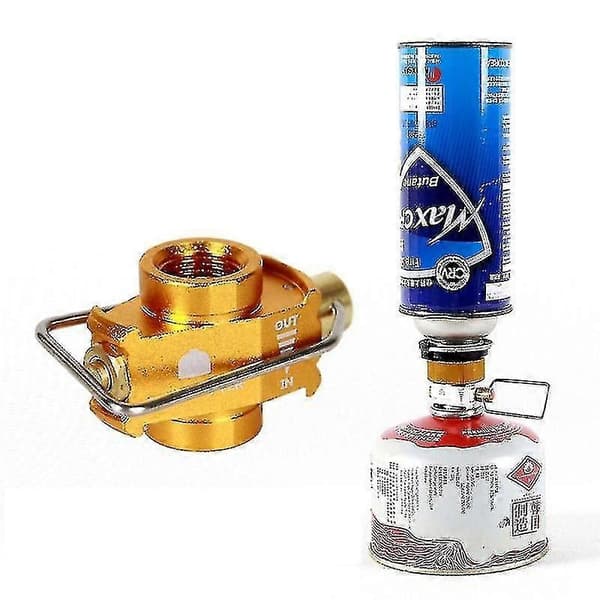 Camping Gassparer Pluss Gassomformer Shifter Påfyllingsadapter for Flate Tanker