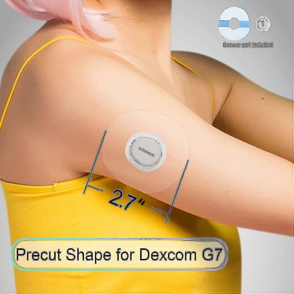 Dexcom G7 -laastarit, Dexcom G7 -vedenpitävät laastarit, Dexcom G7 -ihoystävälliset kiinnityslaastarit - 3 kpl - 30 kpl - läpinäkyvät