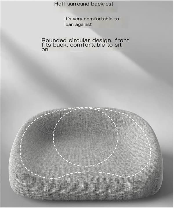 Dining Chair Cushion, Thickened Dining Stool Cushion (Mist Grey, 6cm Thick)