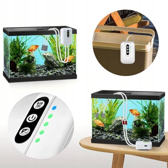 Small Aquarium Air Pump – Multifunctional Aquarium Air Pump – Two Operating Modes – Suitable for 30-100 Liter Aquariums