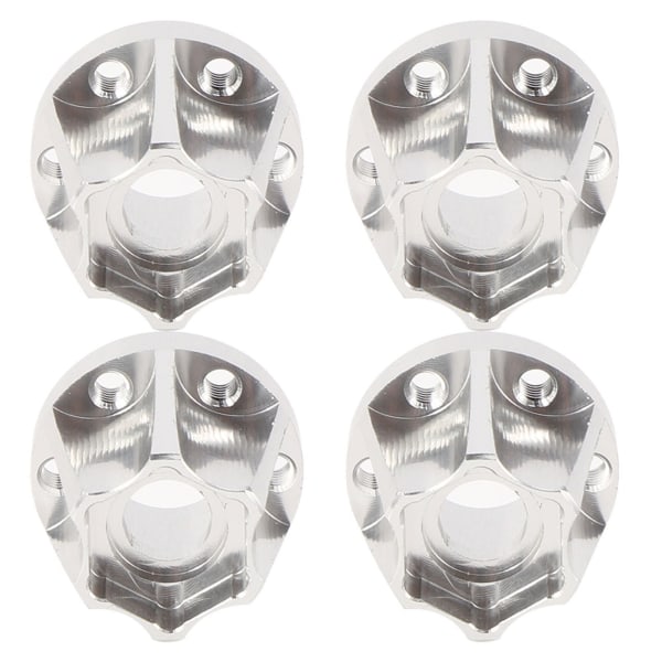 4 stk. 1.9-tommers Sølv Hjul Hex Hub i Aluminiumlegering Passer for SCX10 1/10 RC Bilmodell 20mm