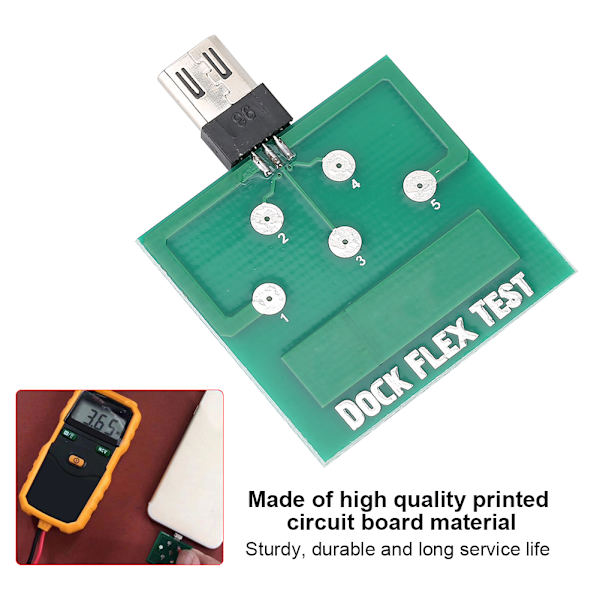 2 STK Grøn Bærbar Professionel Mobiltelefon Opladningsstik Mikro Test Board Reparationsværktøj til Android