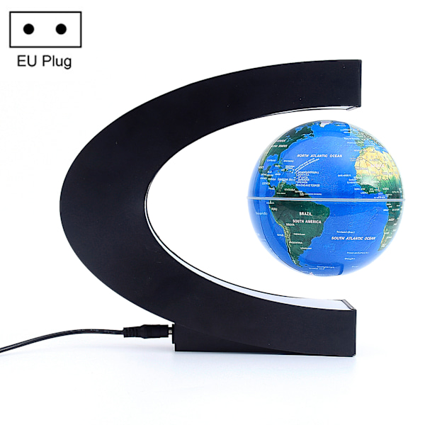 Magnetisk Leviterande Glob Inbyggd LED Frostad Textur C Formad 3in 12V 1A Magnetisk Leviterande Glob Ornament för Leksak