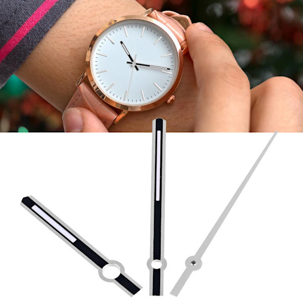 M021 Klocka Timme Minut Sekund Visare Klockvisare Passar för 2836 Urverk Klocka Silver