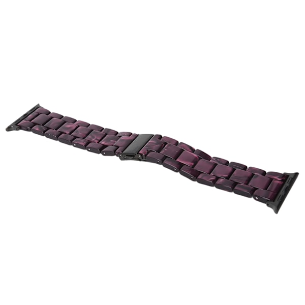 Ersättningsarmband för IOS Watch Lila Mönster Unikt Trendigt Klockarmband i Resin för 38mm/40mm