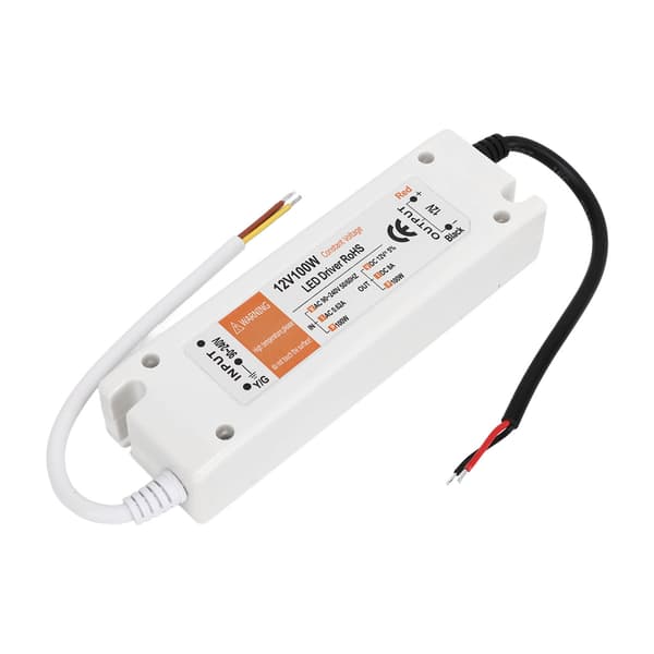 100W LED-strømadapter AC 90-240V 0.62A til DC 12V 8A Kortslutningsbeskyttelse LED-driveradapter for hjemmet 0.2