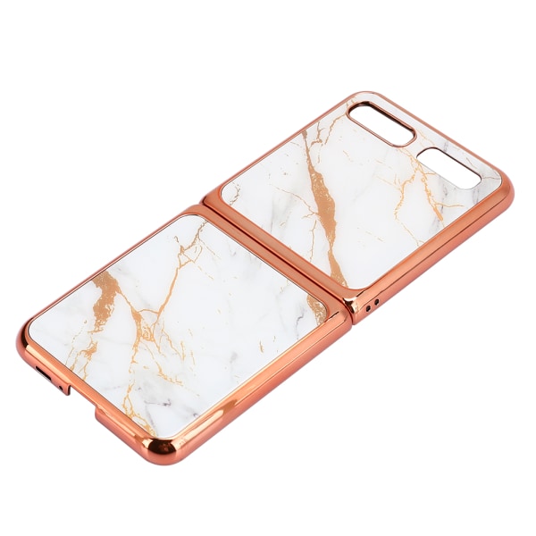 Tempered Glass Case for Mobile Phone Protection Case Rear Cover Protection Case for Galaxy Z Flip Gold ThreadWhite Gold Thread