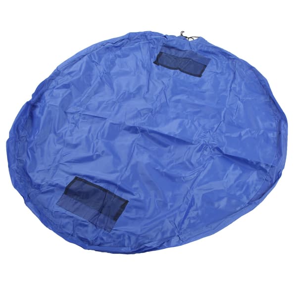 Dragsko Lekmatta Polyester Utomhus inomhus Vattentät leksaksförvaringsväska för barn Diameter 140 cm Blå