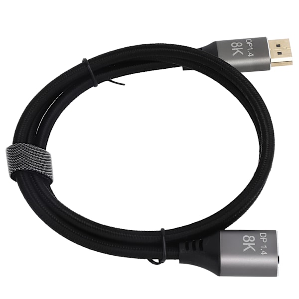Forlængerkabel Adapter Display Port 1.4 Han til Hun High Definition 8K ved 60Hz 4K ved 144Hz 1 Meter