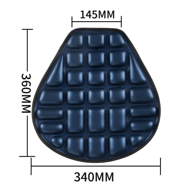 Motorcykel Sædepude Gel Sædepude Motorcykelpude Sort