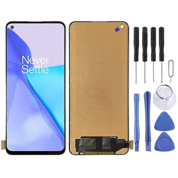 【Ny】 Kompatibel med OnePlus 9 LE2113 LE2111 LE2110 TFT LCD-skärm med digitaliserare, komplett montering, stöder inte fingeravtrycksidentifiering Not Specified