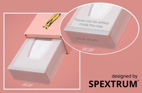 Creative Napkin Box - Creative Design - Each napkin has a unique shape - suitable for home office and restaurants - Beige