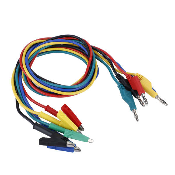 5st P1037 Högspänning 1M 4mm Banankontakt till Krokodilklämma Kabel Testkablar För Multimeter
