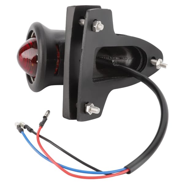 Universal Motorcykel Plade Retro Baglygte Bremslys Lampe Sort SLJ-W042B