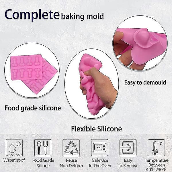 2 morsomme isbitformer - originale silikonisbitformer - den beste gaven til smoothies