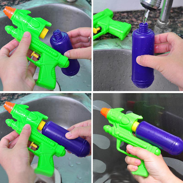 3 kpl satunnaisia vesipyssy leluja Super Summer Holiday Kids Squirt Beach Toys Spray Pistol Water Gun