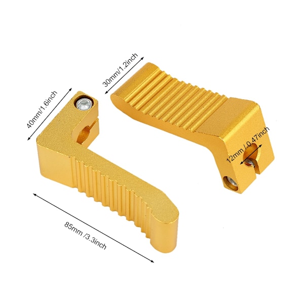 2 st Motorcykel Fotpedal Modifieringstillbehör Passar För PEG REST 43CC 47CC 49CC (Guld)