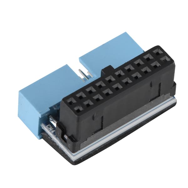 5 STK 90 graders vinklet USB 3.0 19-bens internt bundkort-header