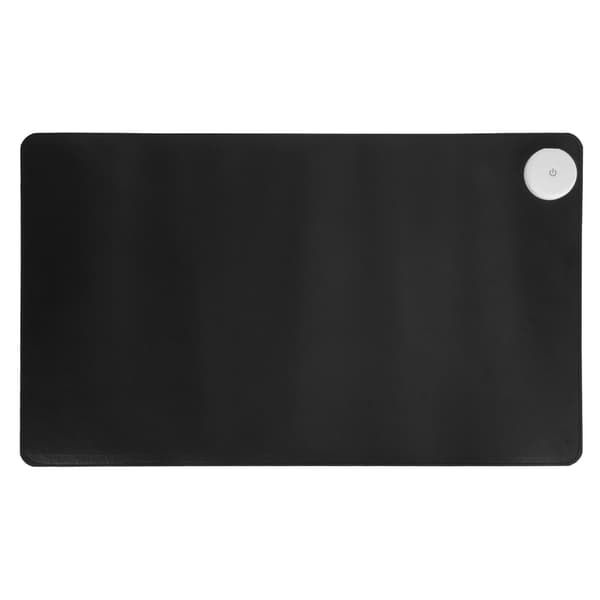 Warm Desk Pad 3 Heating Levels Timer Waterproof Large PU Leather Heated Mouse Pad Office Use 100-240V EU Plug