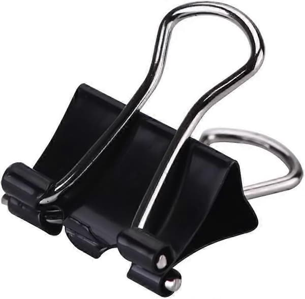 Mini Binder Papir Tegneclips Metalclips, 60 Styk (15mm)
