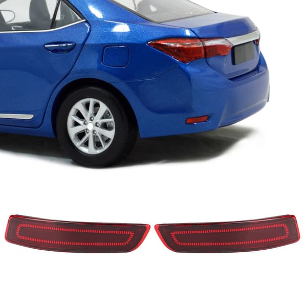 2 stk. Silikon LED Baklykter Tåkelys Bremslys Passer til Toyota Corolla 14-18