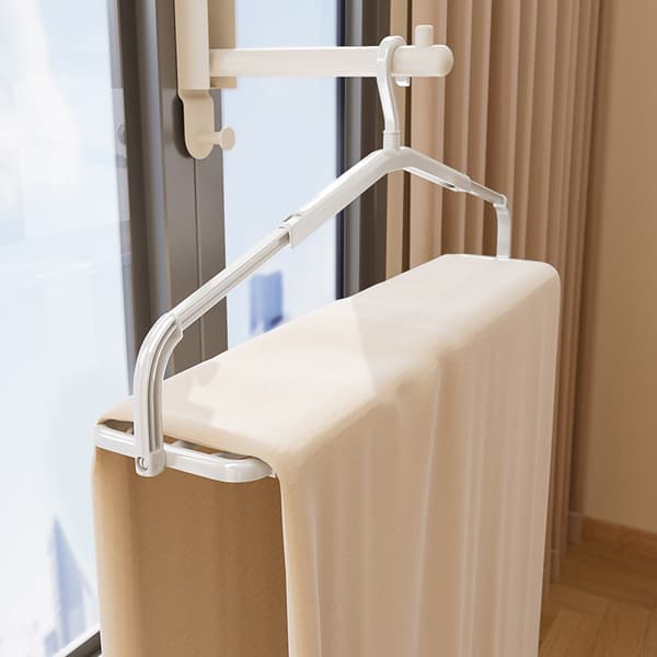 Foldable Extendable Clothes Hanger for Home Use - Non-slip - Set of 2