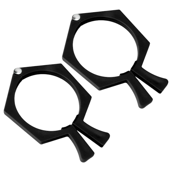 2 stk. Sublimerings Tumbler Klemme ABS Anti Slip Flad Side Sublimeringspapir Klemmer til 20 Ounce Sort