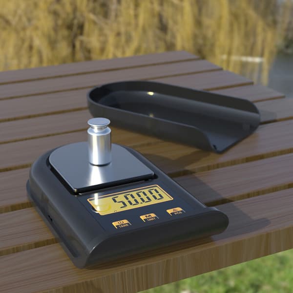Electronic Scale 500g/0.01g Mini Electronic Jewelry Scale Tea Scale (Black)