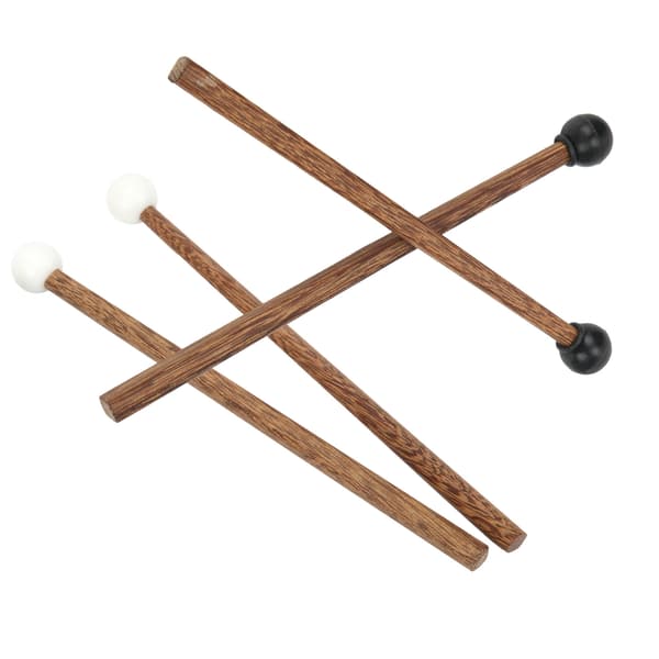 4 st Ståltungtrummaklubbor Barn Gummiklubba Percussion Instrumentdelar 16,5 cm