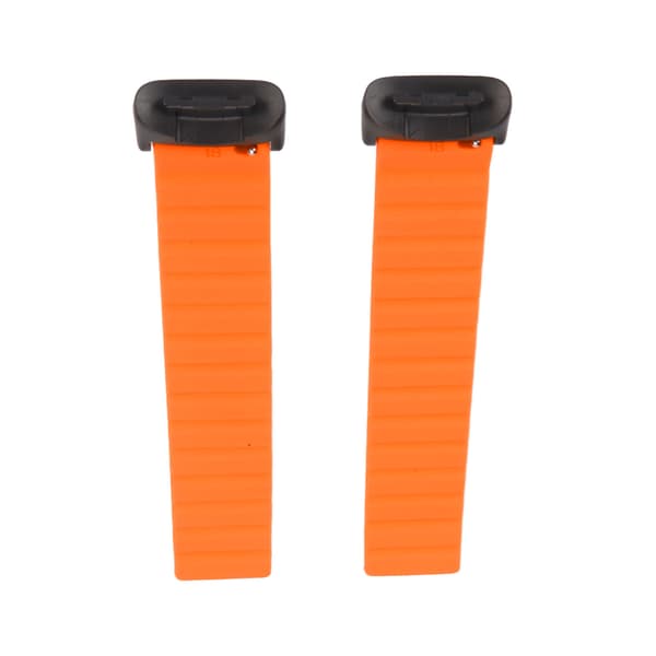 Magnetisk urrem justerbar hurtigudløselig silikone urrem tilbehør passer til Fitbit Charge 5 grå og orange