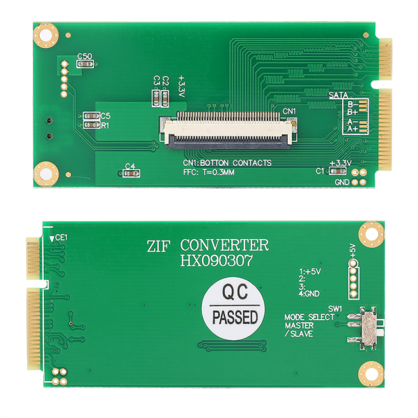 PCI E - CE -sovitinkortti, PCI E - ZIF -siirtokortti, jossa 2 kpl joustavaa litteää kaapelia