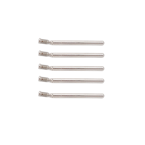 5 st Klockarmbands Skruvstift Professionell Klockarmbands Skruvrör Reparationsverktyg Tillbehör för Urmakare 0.66 X 0.05in M0.06in