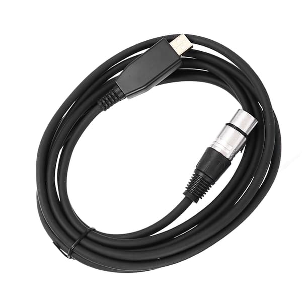 Audio-liitäntäkaapeli USB - XLR Naaras Kaapeli Mikrofoni Äänityskaapeli Suojaustoiminnolla 3 metriä