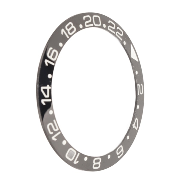 Keramisk Klockring Svart Bas Vit Siffra Klockring Insats Ersättningsdelar Tillbehör för Reparation 38mm