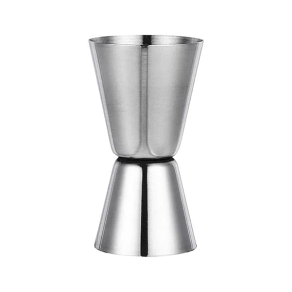 Dobbelt måleglas - Drikkemåler cocktail jigger 30/60ml sølv