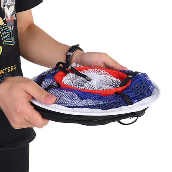 Sort Nylon Mesh Foldbar Golf Chipping Net Bolde Samler Beslag Taske Træningstilbehør