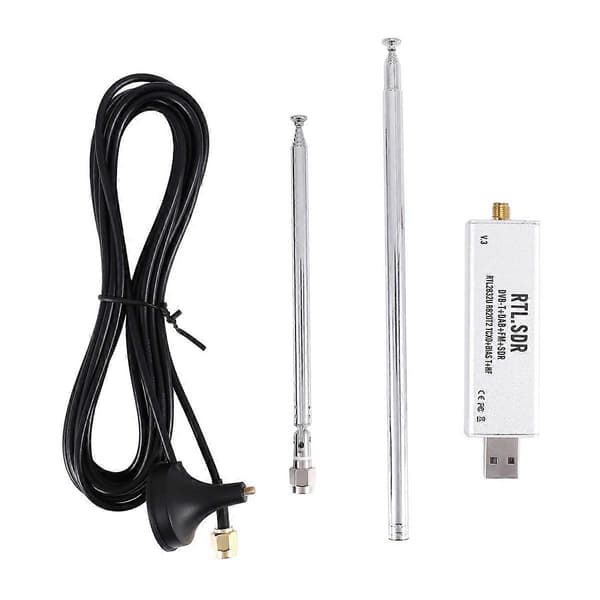 RTL SDR-mottaker V3 RTL2832U 0.1MHz-1.7GHz TCXO SMA-mottaker med antenne
