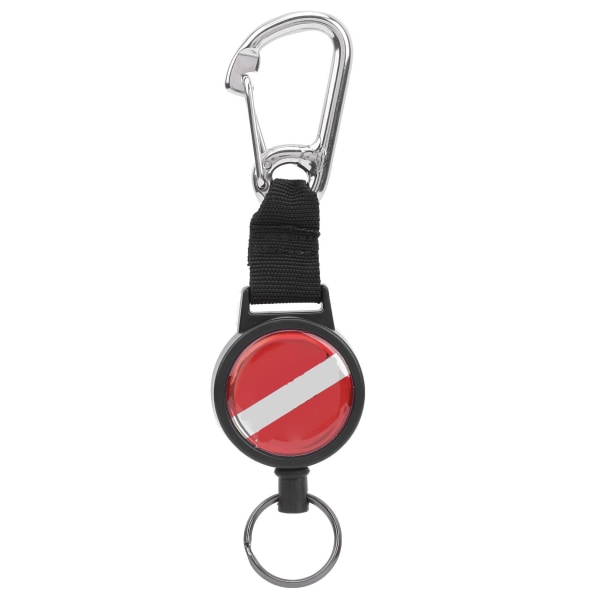 Dykke Wire Strekkfjær Tau Lanyard Anti‑tap Nøkkelring BCD Tilbehør i Rustfritt Stål