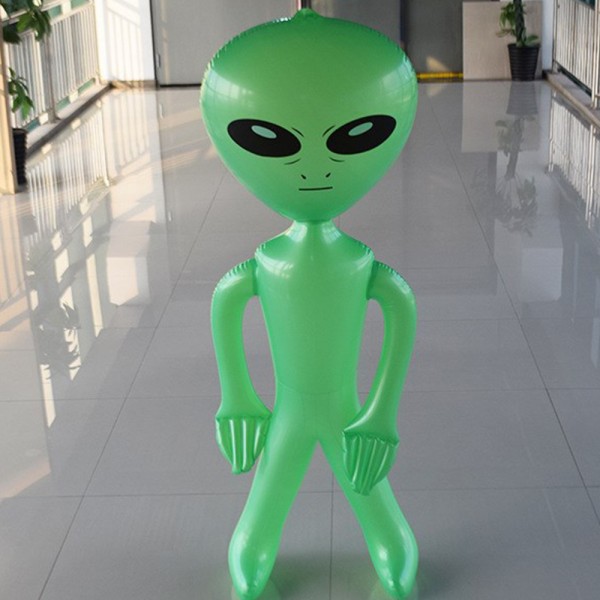 Jumbo Uppblåsbar Alien 3-pack - Alien Inflate Toy för barn - Green